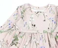 Name It sepia rose blomstret kjole